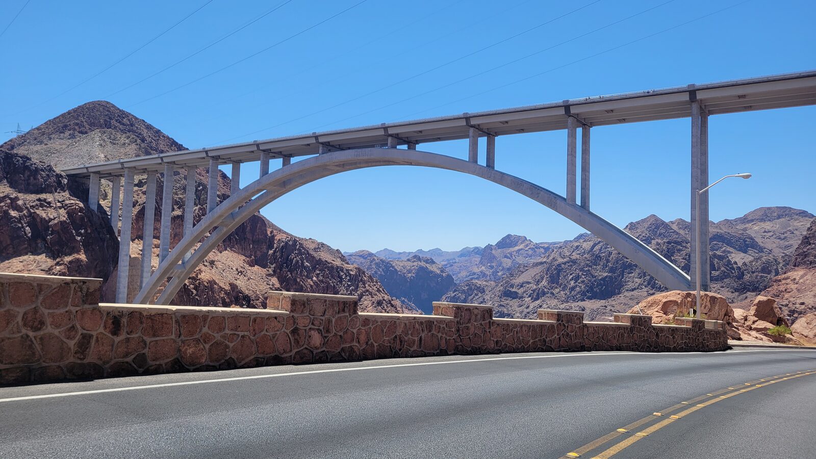 Mike O'Callaghan-Pat Tillman Memorial Bridge spanning the Black Canyon near Hoover Dam